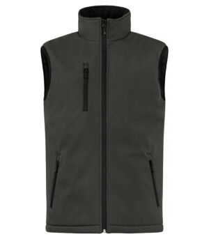 Clique Padded Softshell Vest Bodywarmer Vrouw, Donkergrijs (XS, XXL)